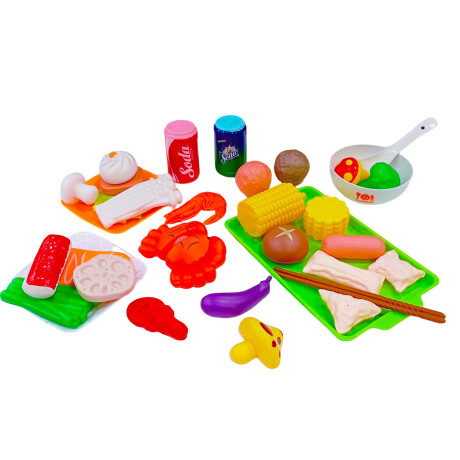 Set Alimentos 160pc Comidas Juguete Frutas Verduras Jug007017