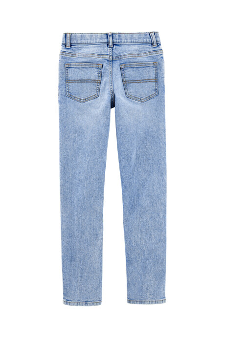 Pantalón de jean ajustado extra largo Sin color