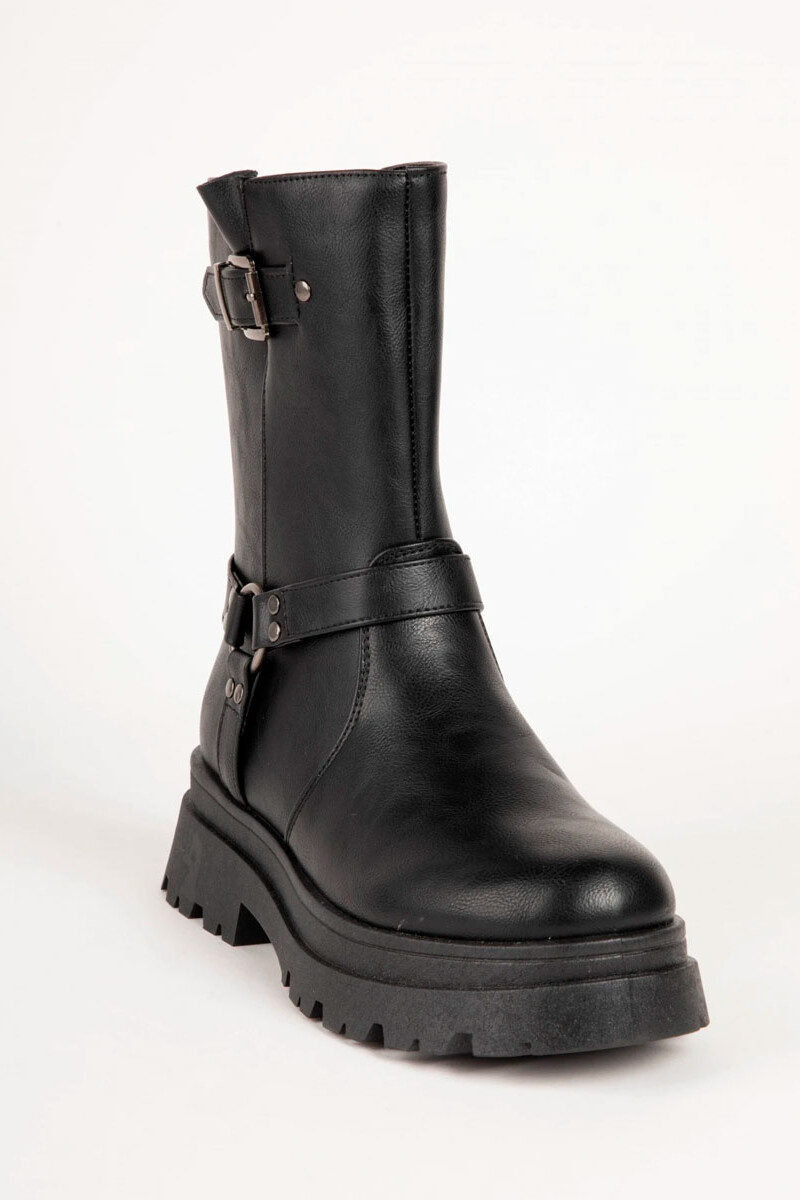 BOTA MUJER PADDOCK DESAN Negro