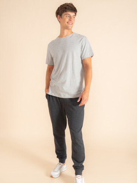 Pantalón deportivo con puño Gris Oscuro