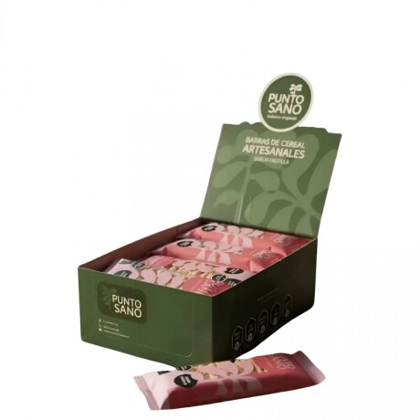Barras De Cereal 35gr PUNTO SANO Caja x16 Sabor Frutilla Barras De Cereal 35gr PUNTO SANO Caja x16 Sabor Frutilla