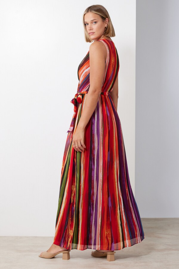 Vestido Maxi MULTI/ROJO