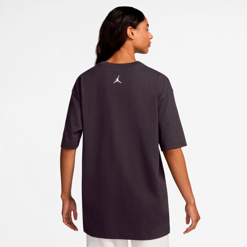Remera Jordan Oversizegfx de Mujer Negro