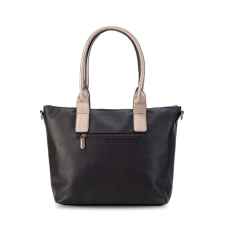 Cartera Pola Negro y Peltre