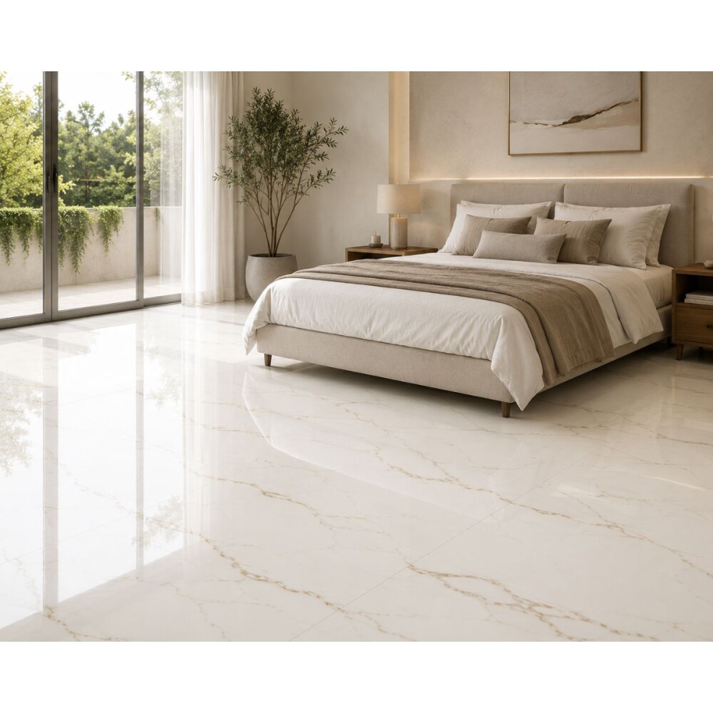 Cerámica para piso y pared Calacata Gold 72x72 cm Pulido brillante y rectificado Cerámica Para Piso Y Pared Calacata Gold 72x72 Cm Pulido Brillante Y Rectificado