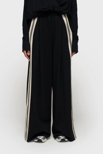 WIDE PANTS TAPE Negro