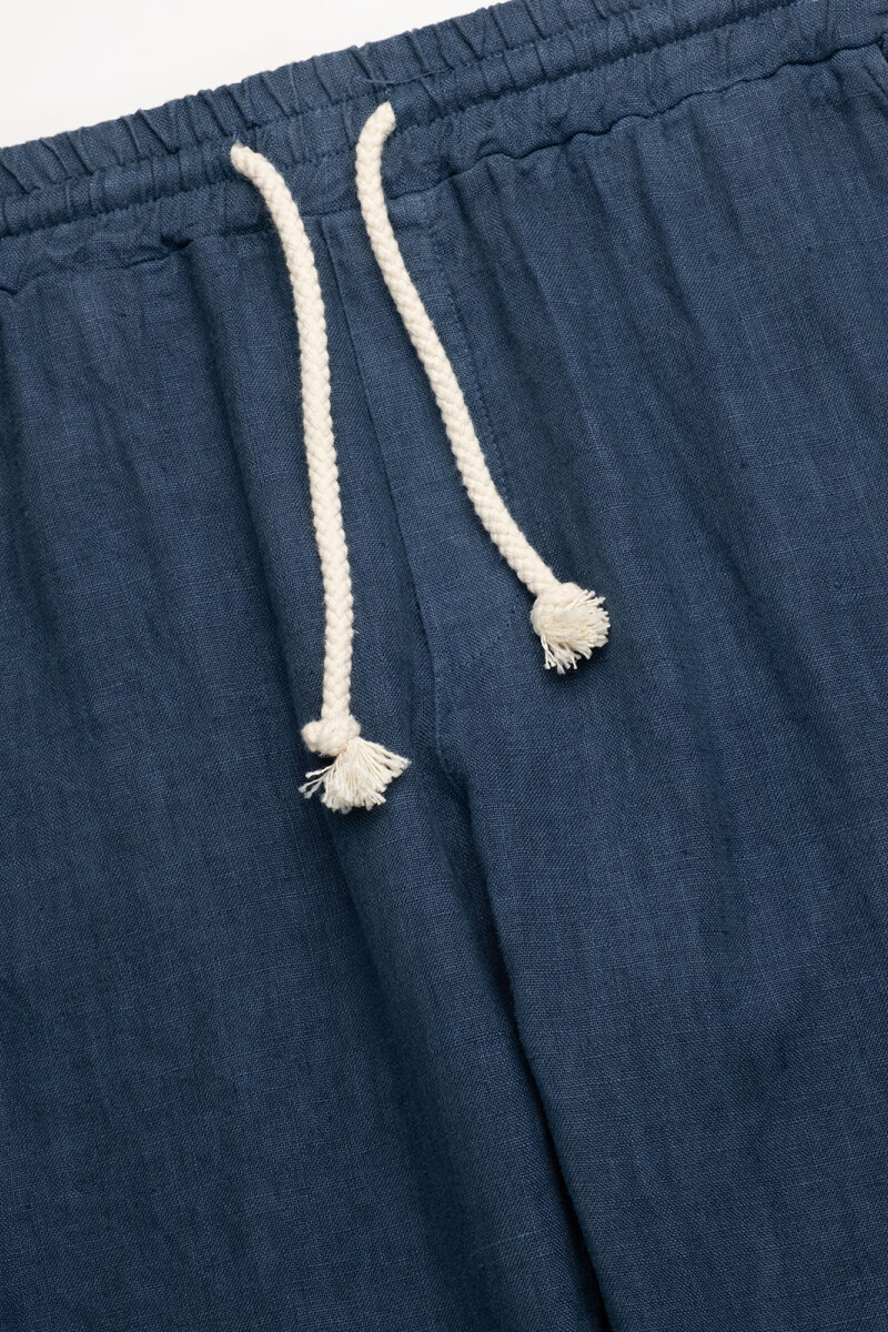 PREMIUM LINEN SHORTS Indigo