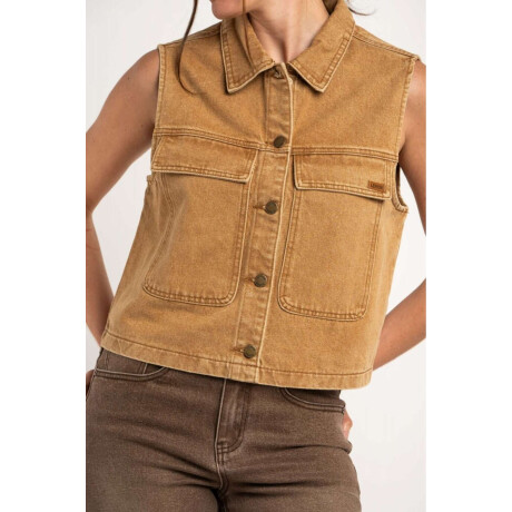 Chaleco Lavado Camel