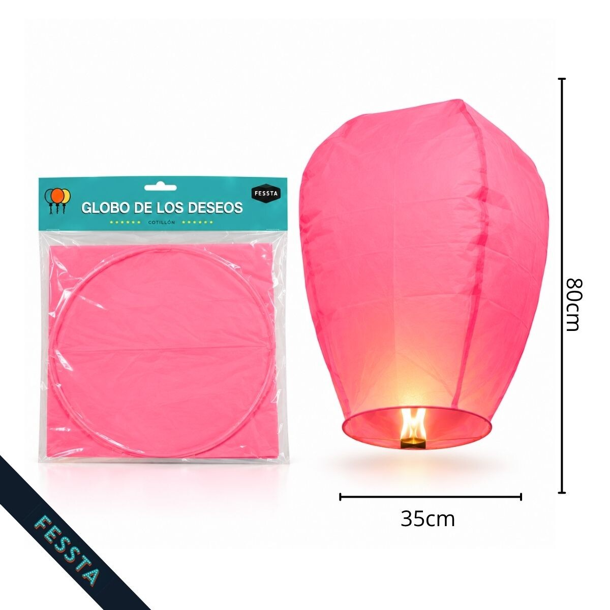 Globos de los deseos x1 - Rosado 