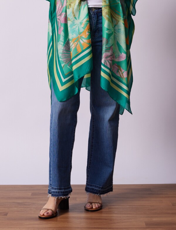 Kimono Flores VERDE/MULTI