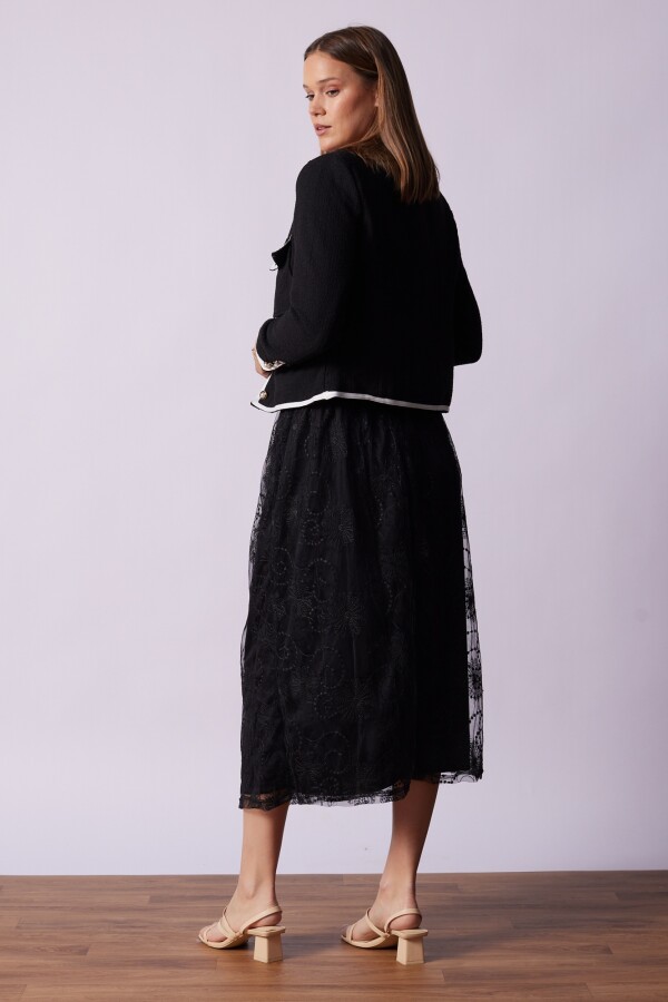 Chaqueta Tweed NEGRO/BLANCO