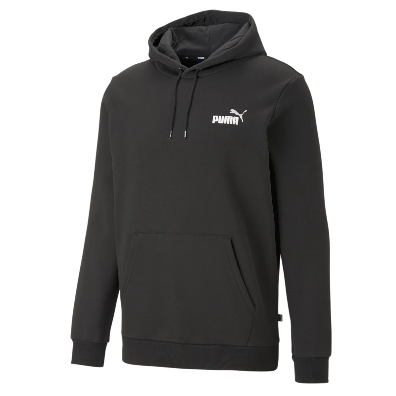 Abrigo Ess+2 Col Small Logo Hoodie Felpa de Hombre Negro