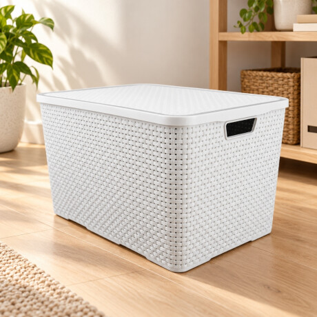 Caja ratán 40 lts BLANCO