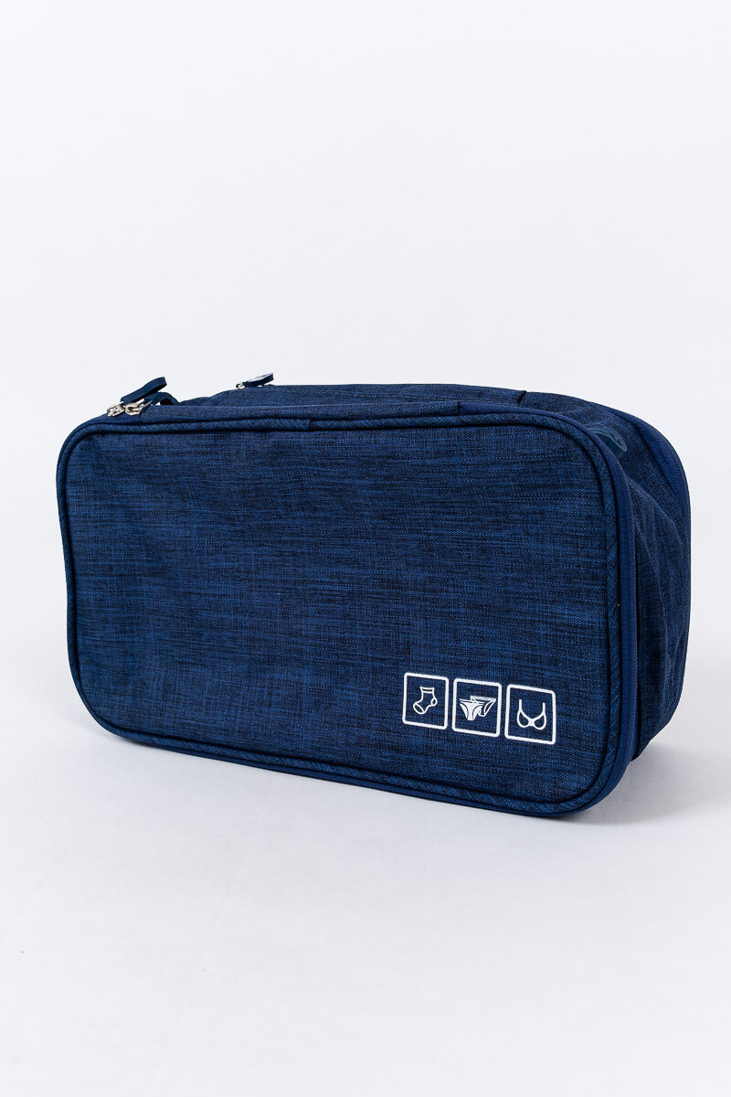 NECESSAIRE DE VIAJE Y ROPA INTERIOR - AZUL 