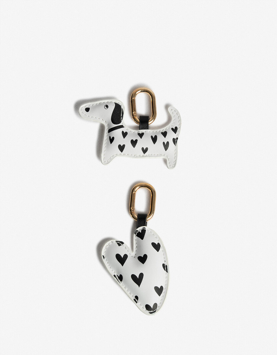 Set Llavero Regalable, Perro Y Corazon De Pu. 