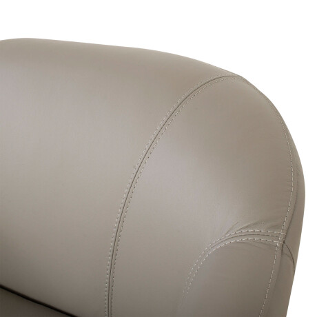 BUTACA GIRATORIA 1 CUERPO CUERO-100-NATURAL GRIS 1004 GREY