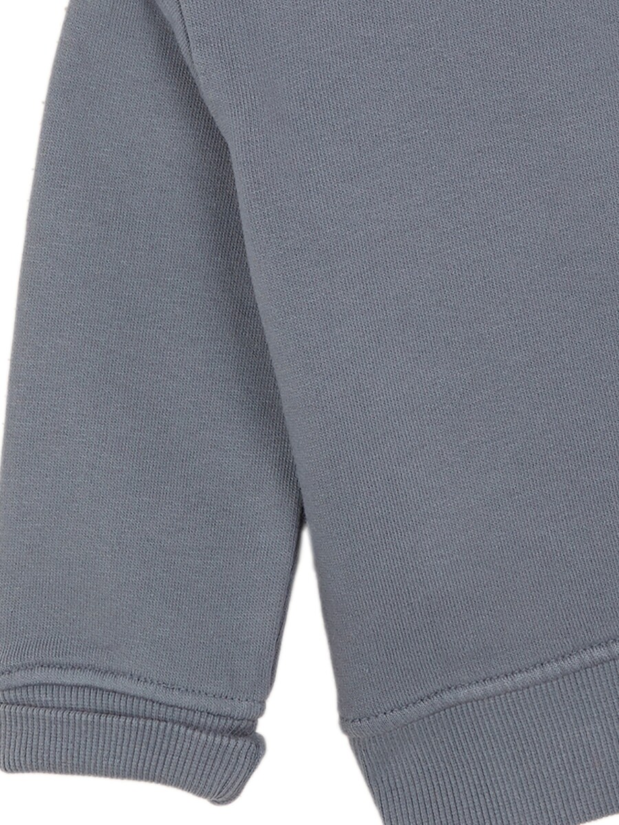 Sudadera Con Parche Azulado