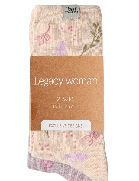 MEDIA HOJAS PACK X 2 Lavanda