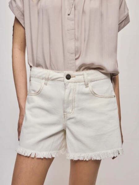 SHORT D.CASSIN OMBRA BLANCO