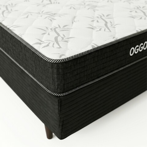 Sommier SUPER MEGA Oggo® - Espuma - GARANTIA 1 AÑO 1y1/2 Plaza - 110 cm