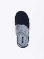 PANTUFLA SAMUEL AZUL OSCURO