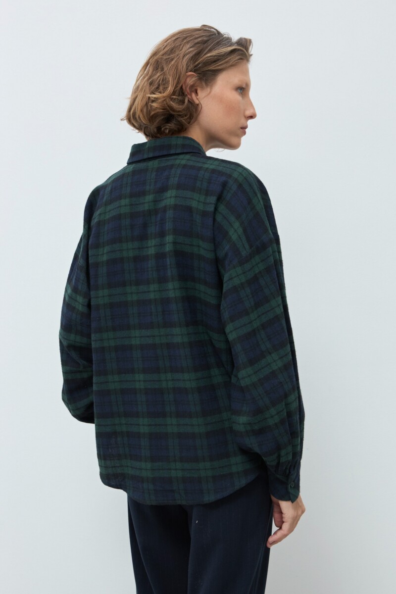 Camisa tartán verde ingles