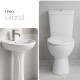 LOZA SANITARIA BLANCO INODORO MOCHILA BACHA PEDESTAL BLANCO