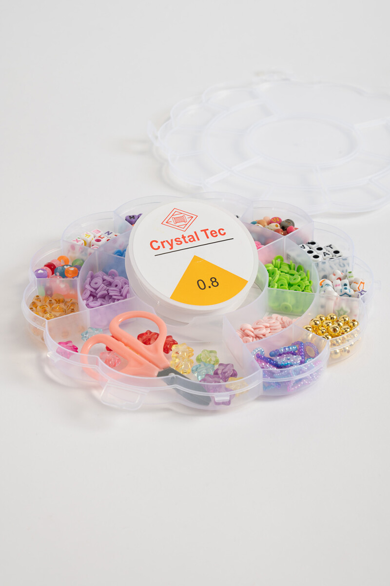 Set para armar collares Flor Multicolor