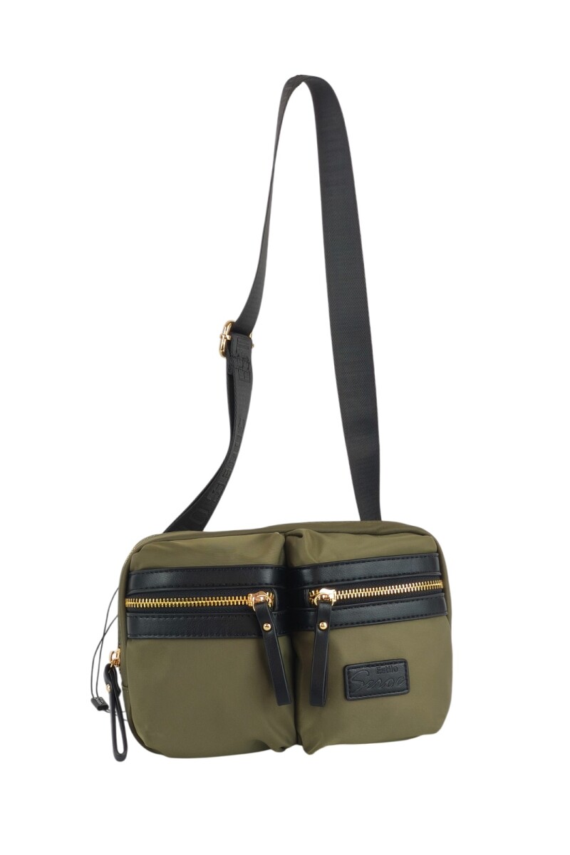 Riñonera con bolsillos verde