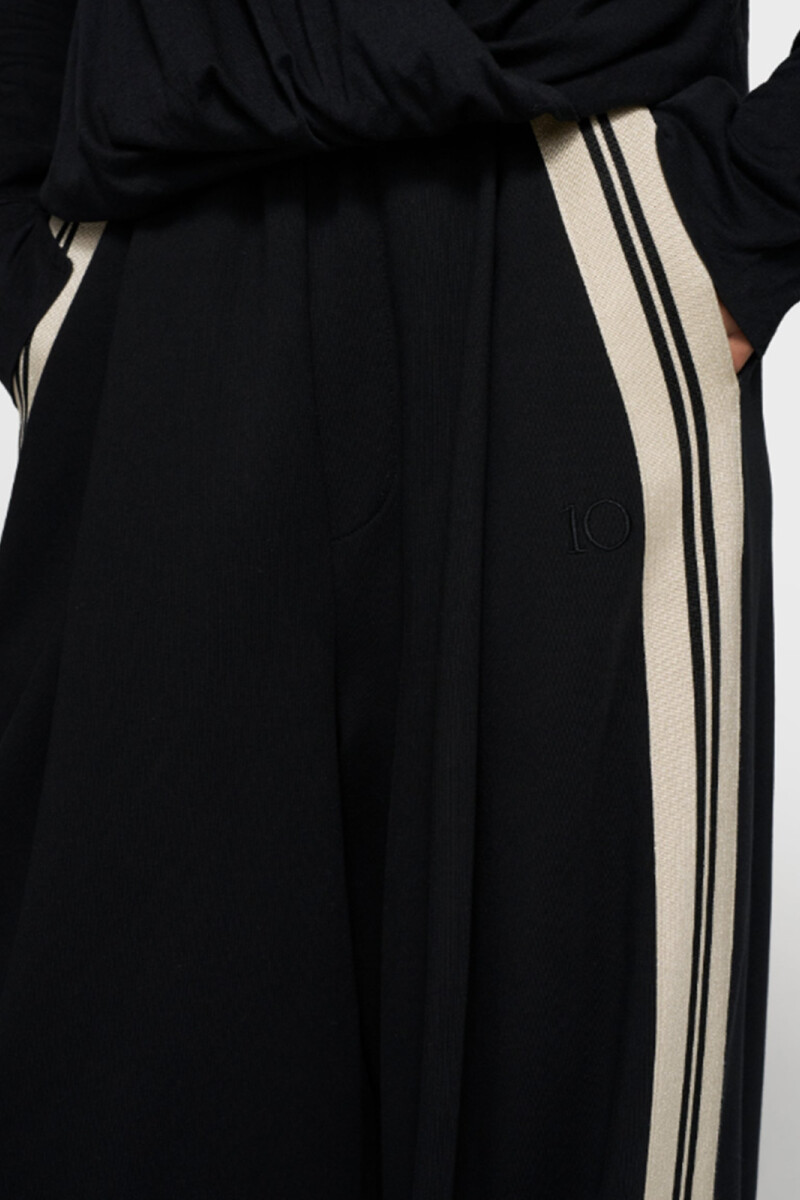WIDE PANTS TAPE Negro