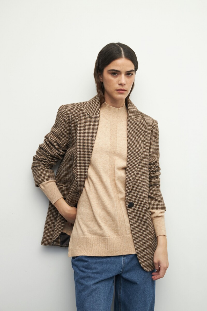 POLERA LEANDRA Beige Melange
