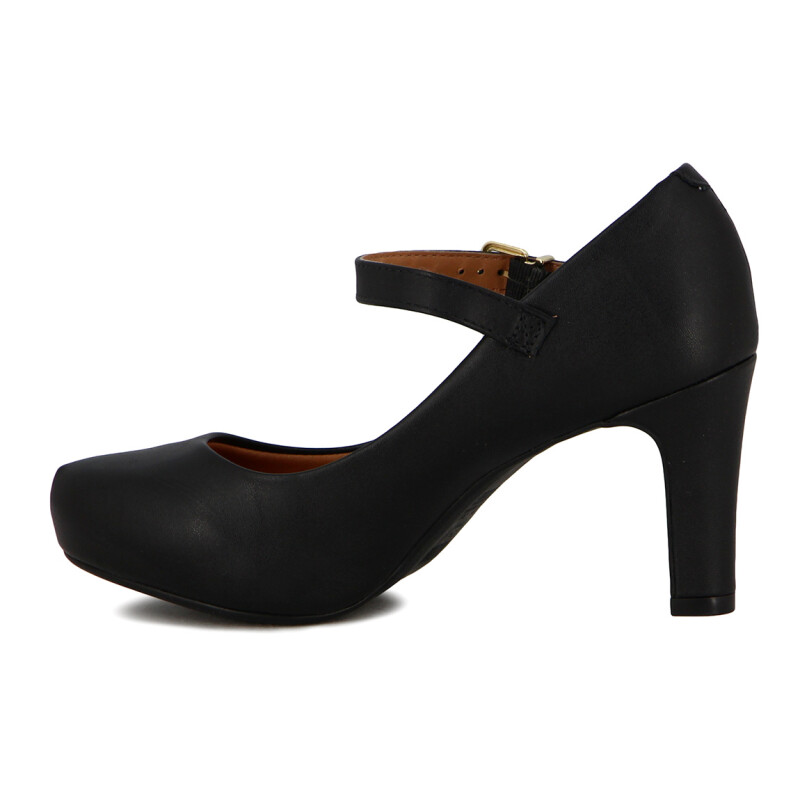 Vizzano Zapato Formal C/pulsera Taco Alto Negro