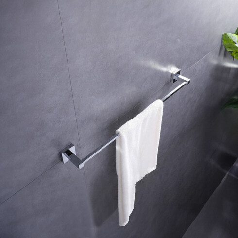 TOALLERO BARRA METALICA MANCHESTER CROMO BRILLANTE 60 CM CROMO