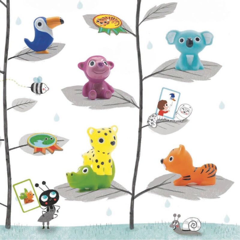 Set x7 jueguitos de baño Savana