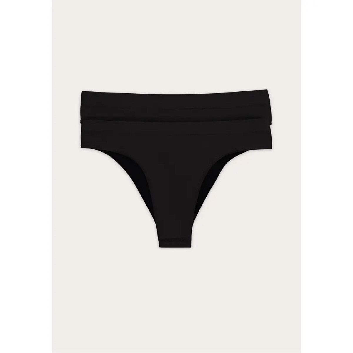 KIT COM 2 CALCINHAS FEM - PRETO 