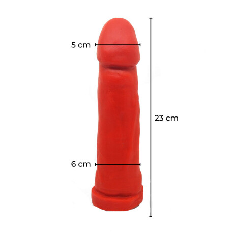 Consolador Super Large Macizo Rojo