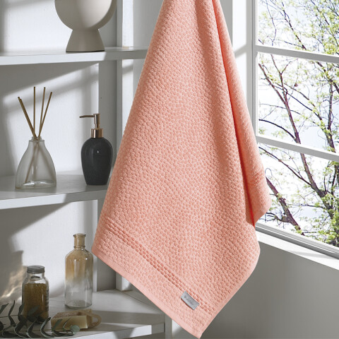 Toalla Baño Lisa Perola Dohler 100% Algodón 70 x 140 cm SALMON