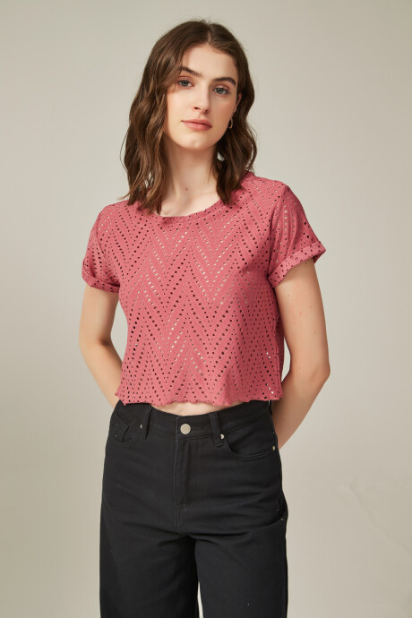 Remera Wanamaker Rosa Oscuro