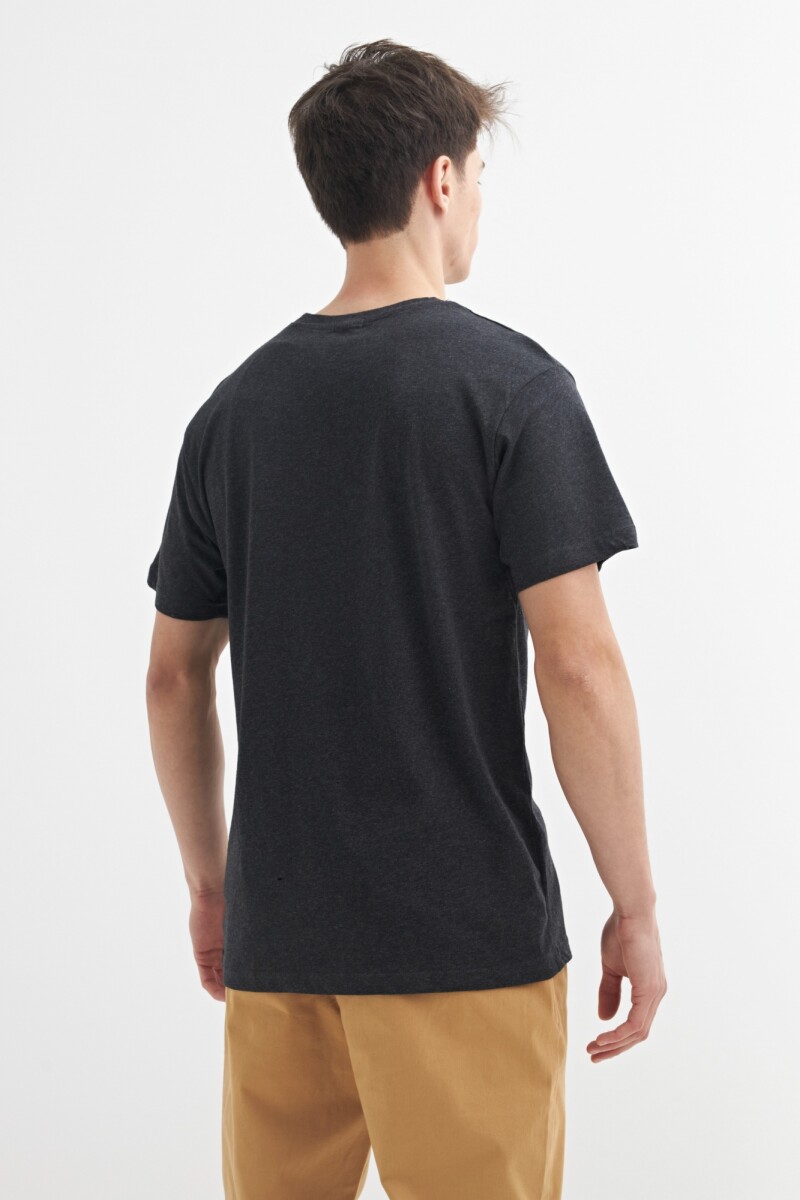 Remera cuello redondo GRIS
