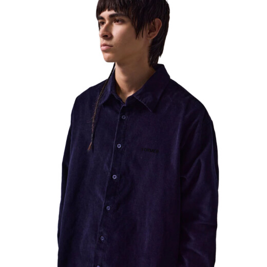 Camisa Former Vivian Cord - Azul Camisa Former Vivian Cord - Azul