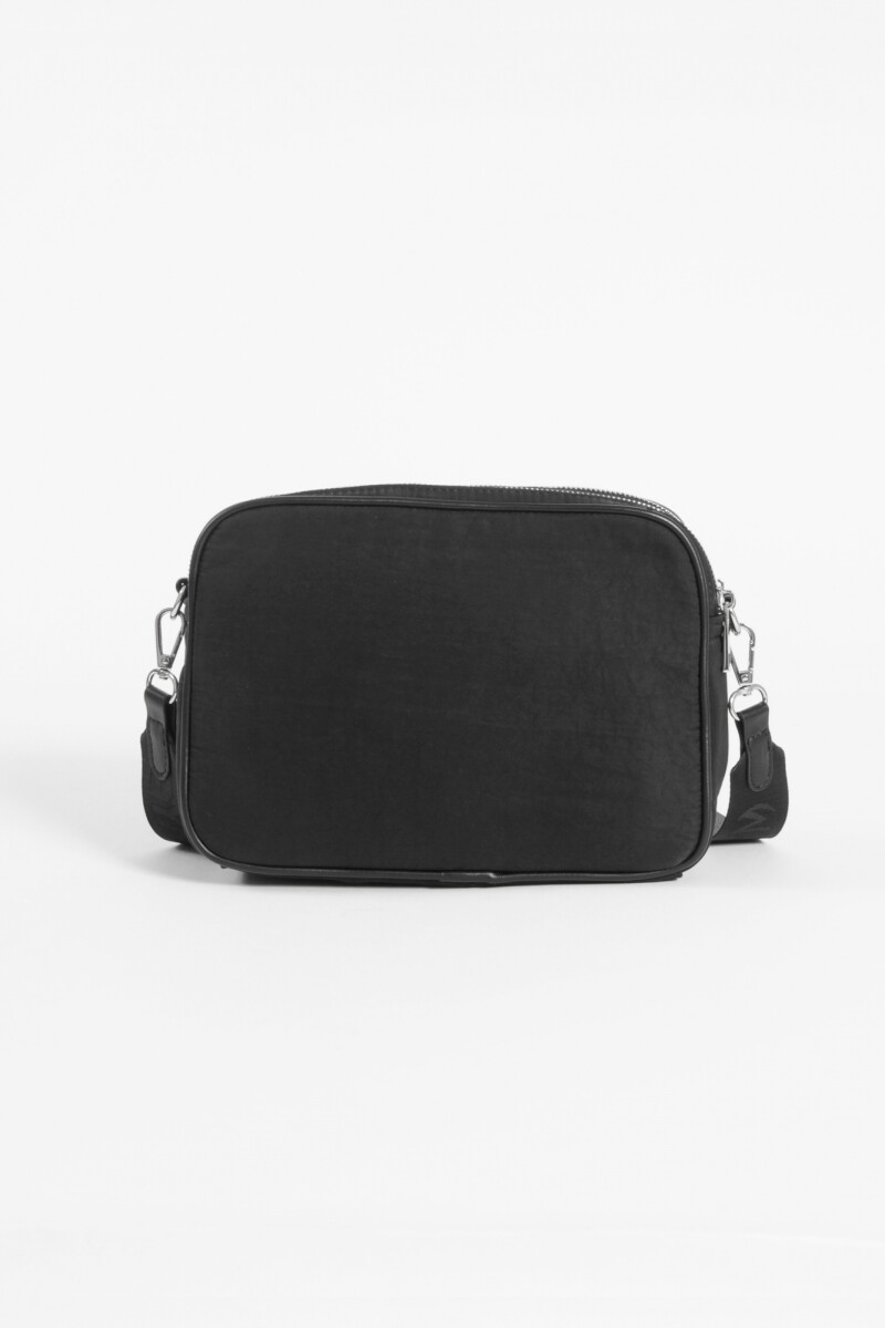 Bandolera múltiples cierres cordón negro