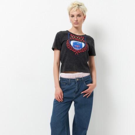 REMERA SPORTS LEAGUE Negro