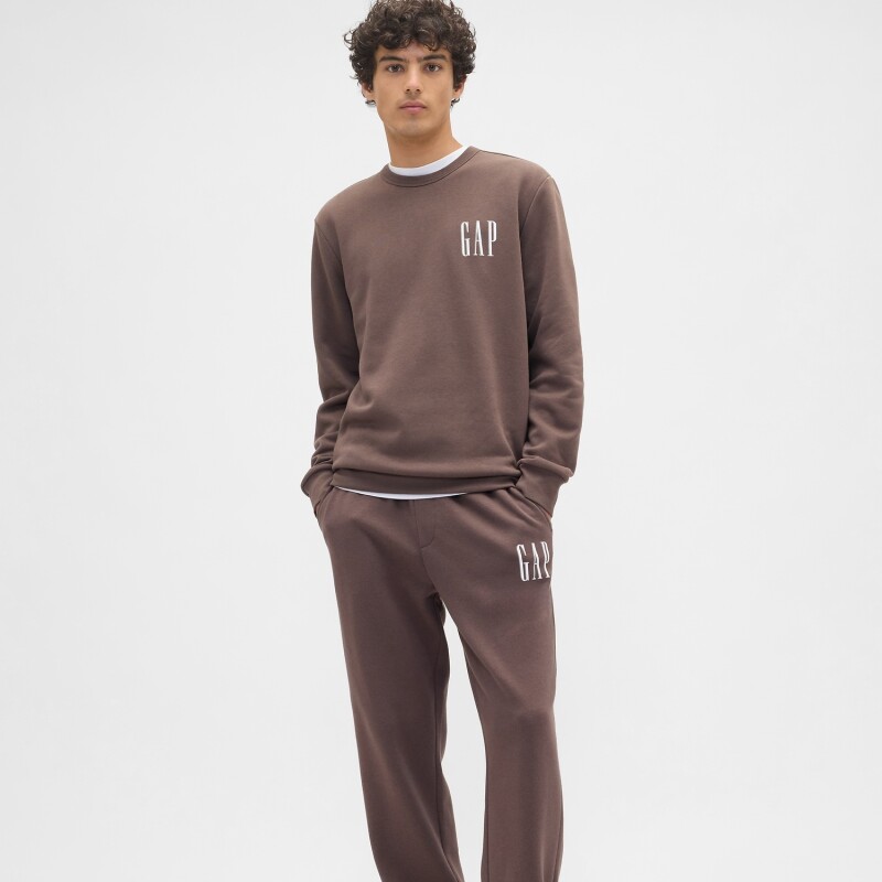 V-LW DB FLEECE NEW BROWN661