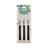 UNA Set 3 Tenedores M.Plastico Negro 83310/5 UNA Set 3 Tenedores M.Plastico Negro 83310/5