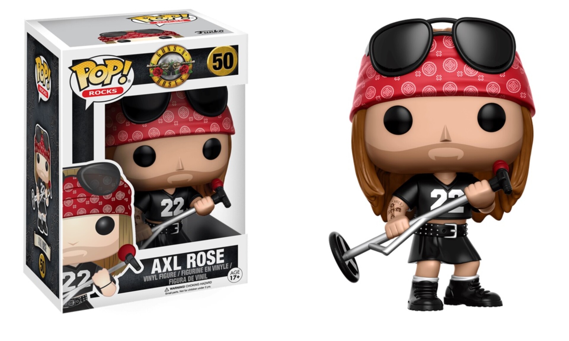 Figura Funko Pop Rocks Music Guns N Roses Axl Rose 
