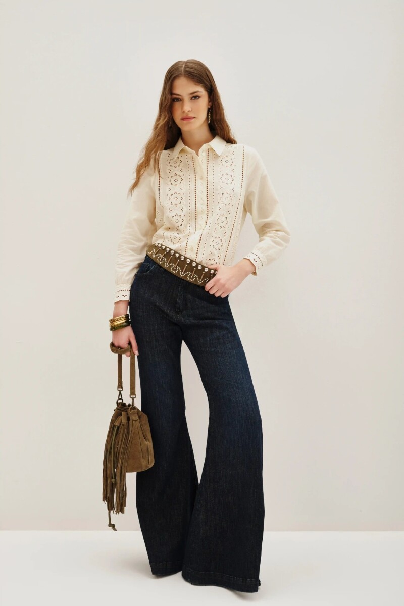 Camisa Pleats Jaz Crudo