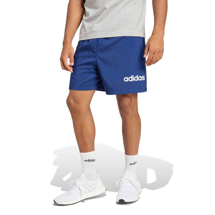Short de Hombre Adidas Essentials Linear Azul