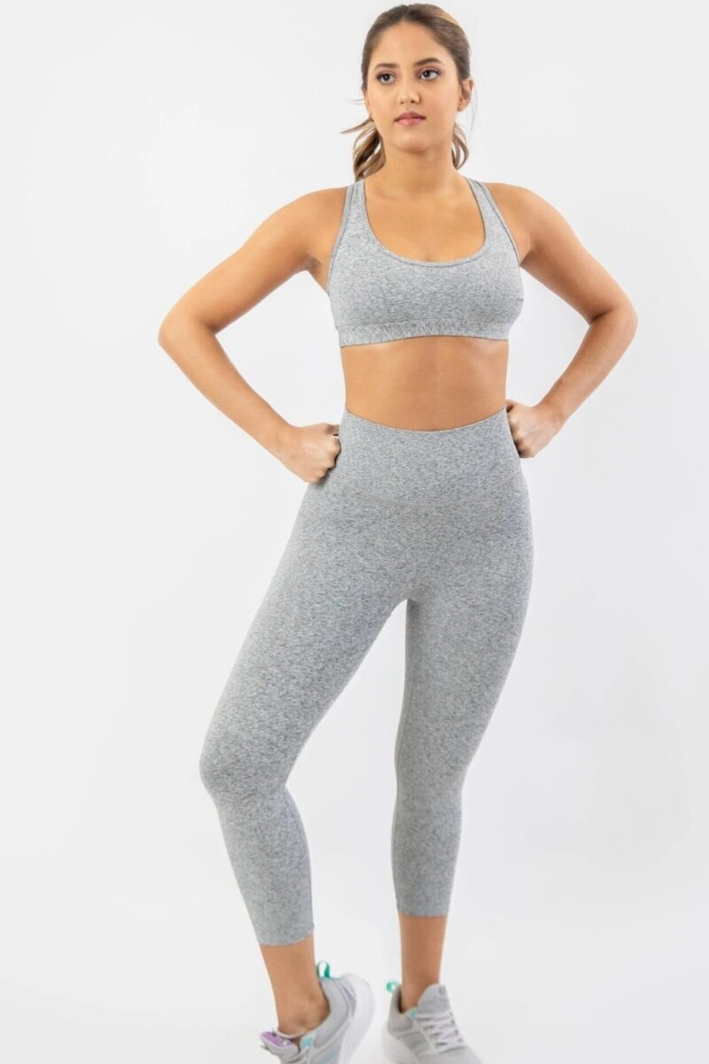 Capri de Supplex Melange. Gris