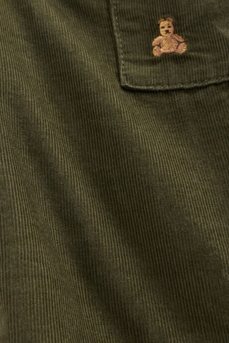 Pantalòn De Pana Bebé Army Jacket Green