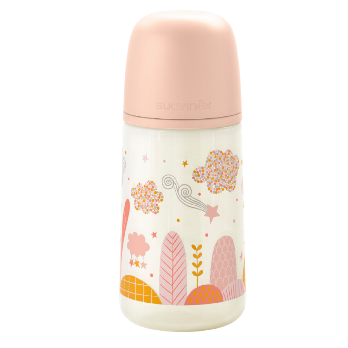 Mamadera Suavinex Pro 3-6 Meses Flujo M Salmón 270ml 